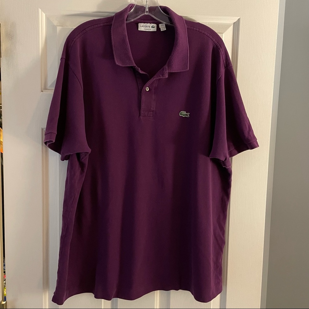 Lacoste purple polo shirt!